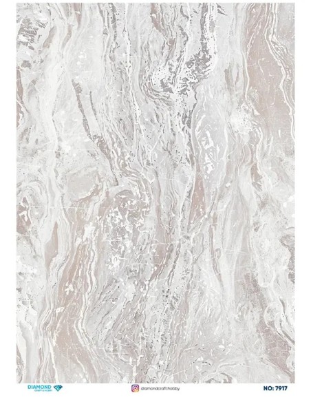 7917 Diamond Pirinç Dekopaj Kağıdı 30x42cm