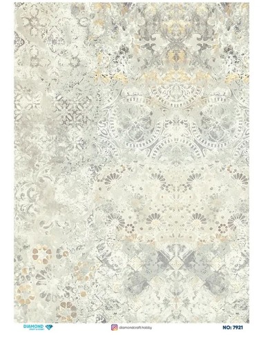 7921 Diamond Pirinç Dekopaj Kağıdı 30x42cm