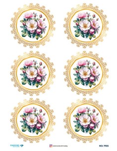7925 Diamond Pirinç Dekopaj Kağıdı 30x42cm