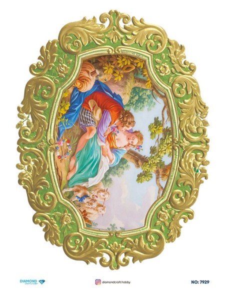 7929 Diamond Pirinç Dekopaj Kağıdı 30x42cm