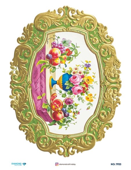 7933 Diamond Pirinç Dekopaj Kağıdı 30x42cm