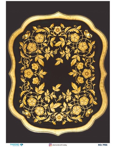 7935 Diamond Pirinç Dekopaj Kağıdı 30x42cm