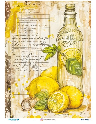7985 Diamond Pirinç Dekopaj Kağıdı 30x42cm