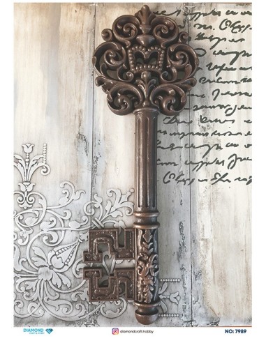 7989 Diamond Pirinç Dekopaj Kağıdı 30x42cm