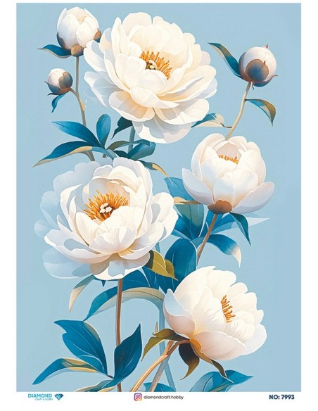 7993 Diamond Pirinç Dekopaj Kağıdı 30x42cm
