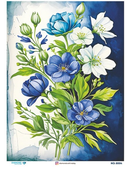 8004 Diamond Pirinç Dekopaj Kağıdı 30x42cm