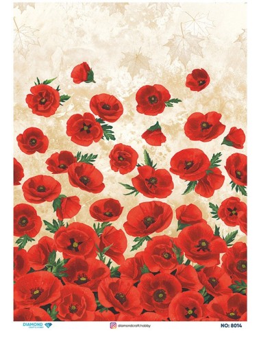 8014 Diamond Pirinç Dekopaj Kağıdı 30x42cm