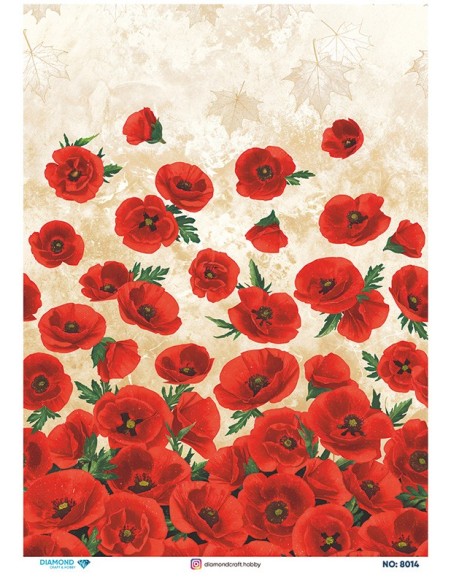 8014 Diamond Pirinç Dekopaj Kağıdı 30x42cm