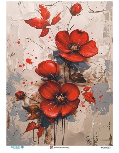 8033 Diamond Pirinç Dekopaj Kağıdı 30x42cm