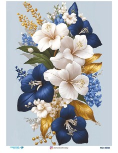 8038 Diamond Pirinç Dekopaj Kağıdı 30x42cm