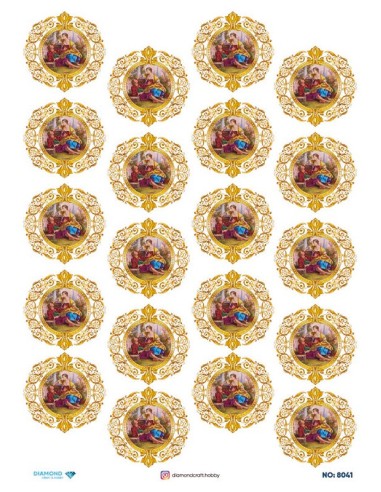 8041 Diamond Pirinç Dekopaj Kağıdı 30x42cm