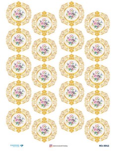 8042 Diamond Pirinç Dekopaj Kağıdı 30x42cm