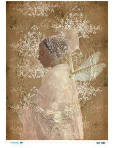 1283 Diamond Pirinç Dekopaj Kağıdı 30x42cm