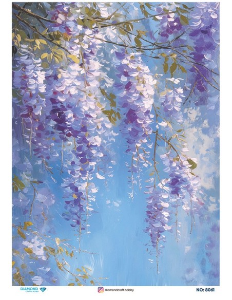 8061 Diamond Pirinç Dekopaj Kağıdı 30x42cm