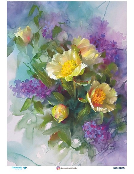 8065 Diamond Pirinç Dekopaj Kağıdı 30x42cm