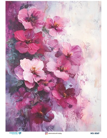 8067 Diamond Pirinç Dekopaj Kağıdı 30x42cm