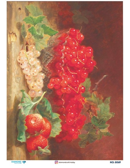 8069 Diamond Pirinç Dekopaj Kağıdı 30x42cm