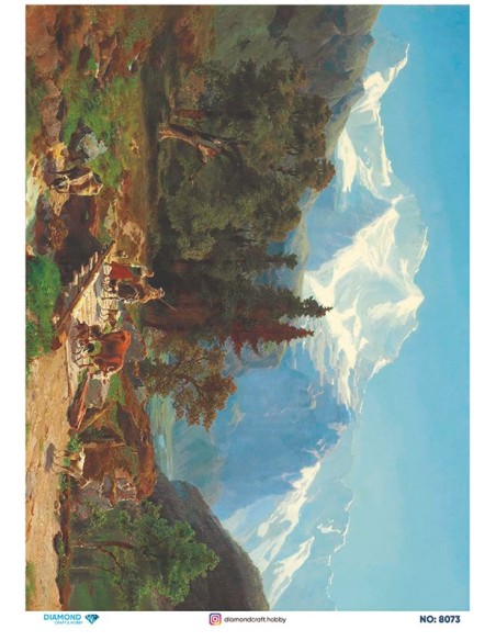 8073 Diamond Pirinç Dekopaj Kağıdı 30x42cm