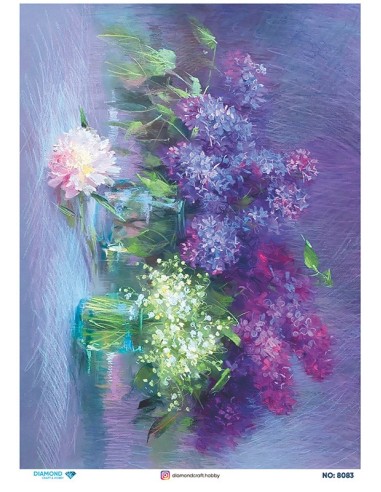 8083 Diamond Pirinç Dekopaj Kağıdı 30x42cm