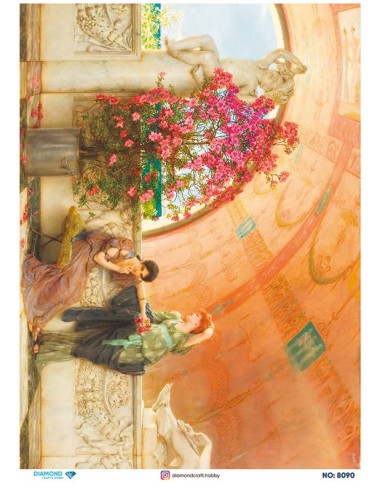 8090 Diamond Pirinç Dekopaj Kağıdı 30x42cm