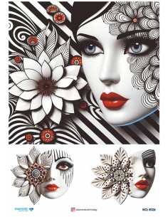 8126 Diamond Pirinç Dekopaj Kağıdı 30x42cm