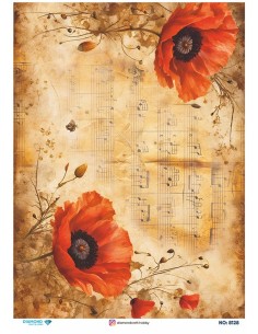 8128 Diamond Pirinç Dekopaj Kağıdı 30x42cm