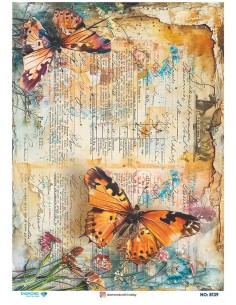 8139 Diamond Pirinç Dekopaj Kağıdı 30x42cm
