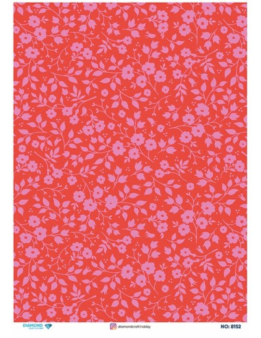 8152 Diamond Pirinç Dekopaj Kağıdı 30x42cm
