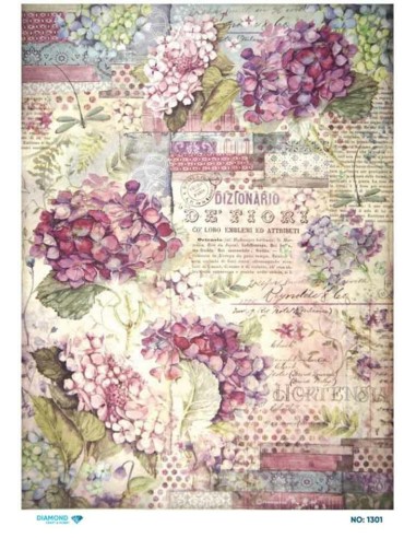1301 Diamond Pirinç Dekopaj Kağıdı 30x42cm