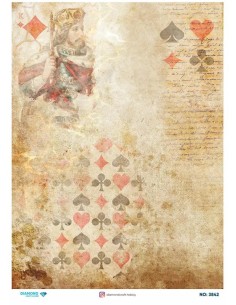 3842 Diamond Pirinç Dekopaj Kağıdı 30x42cm