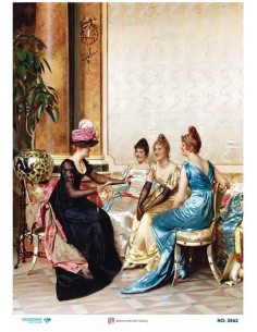 3862 Diamond Pirinç Dekopaj Kağıdı 30x42cm