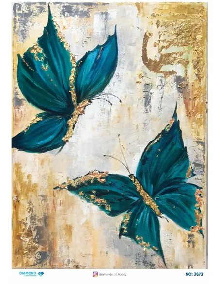 3873 Diamond Pirinç Dekopaj Kağıdı 30x42cm