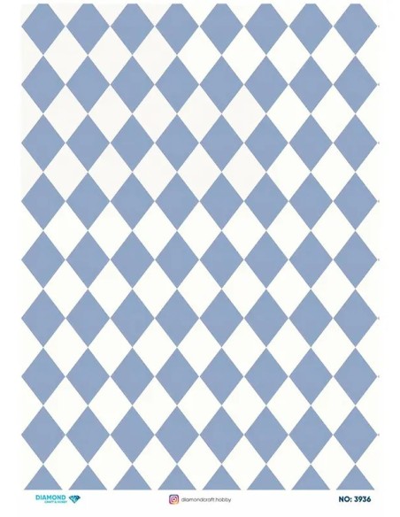 3936 Diamond Pirinç Dekopaj Kağıdı 30x42cm