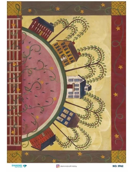 3962 Diamond Pirinç Dekopaj Kağıdı 30x42cm
