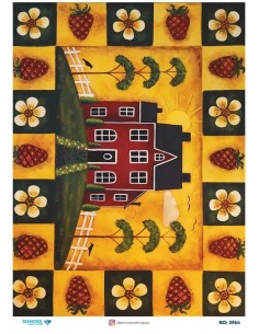3964 Diamond Pirinç Dekopaj Kağıdı 30x42cm