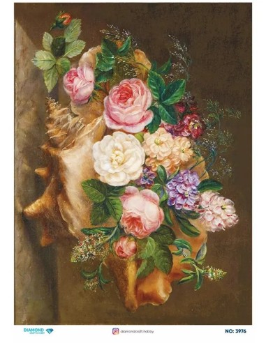 3976 Diamond Pirinç Dekopaj Kağıdı 30x42cm