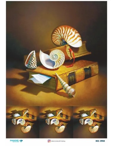 3983 Diamond Pirinç Dekopaj Kağıdı 30x42cm
