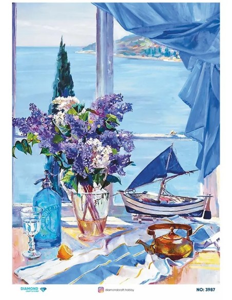 3987 Diamond Pirinç Dekopaj Kağıdı 30x42cm