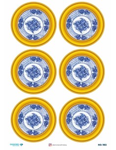 7612 Diamond Pirinç Dekopaj Kağıdı 30x42cm