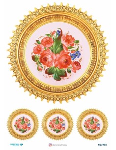 7613 Diamond Pirinç Dekopaj Kağıdı 30x42cm