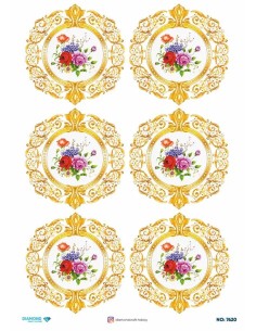 7620 Diamond Pirinç Dekopaj Kağıdı 30x42cm