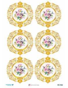 7622 Diamond Pirinç Dekopaj Kağıdı 30x42cm
