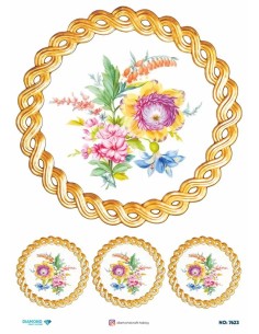 7623 Diamond Pirinç Dekopaj Kağıdı 30x42cm