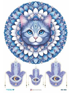 7632 Diamond Pirinç Dekopaj Kağıdı 30x42cm