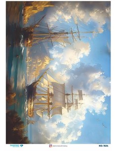 7634 Diamond Pirinç Dekopaj Kağıdı 30x42cm