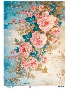 7943 Diamond Pirinç Dekopaj Kağıdı 30x42cm