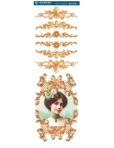 Diamond Sulu Transfer Kağıdı KS1001 10x30cm