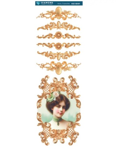Diamond Sulu Transfer Kağıdı KS1001 10x30cm