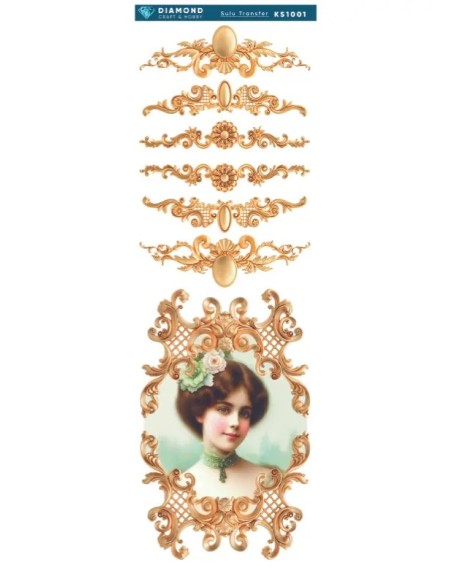 Diamond Sulu Transfer Kağıdı KS1001 10x30cm