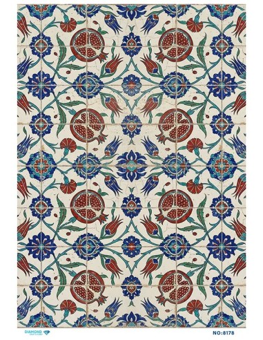 8178 Diamond Pirinç Dekopaj Kağıdı 30x42cm